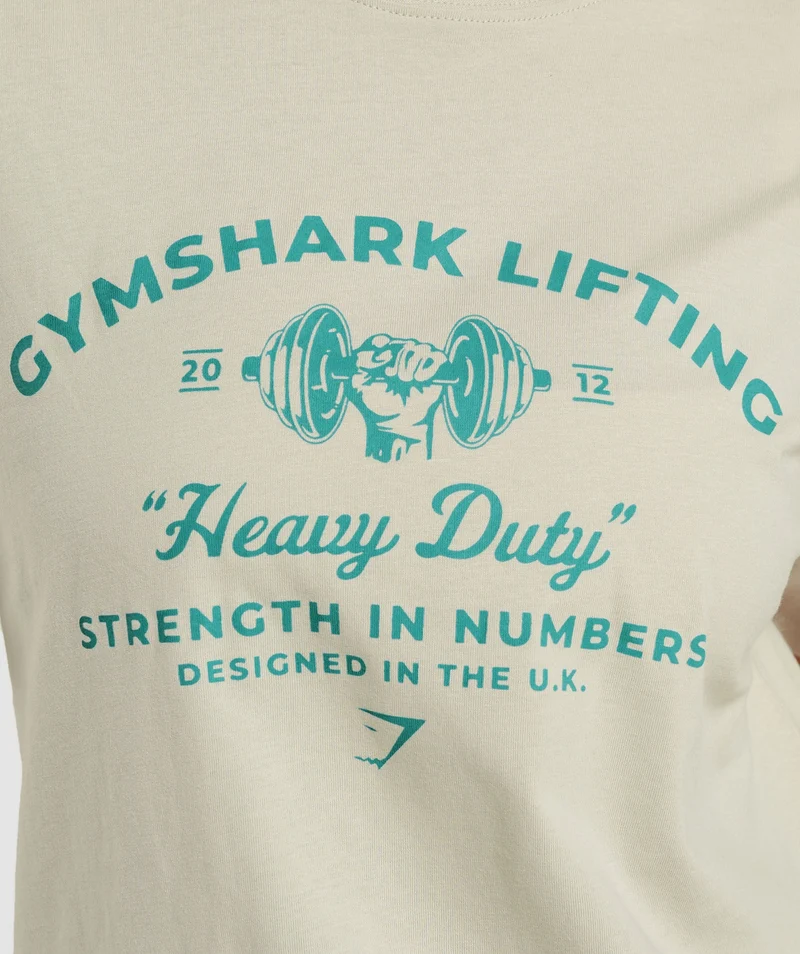 Gymshark Heavy Duty Oversized T-Shirt - Pebble Grey