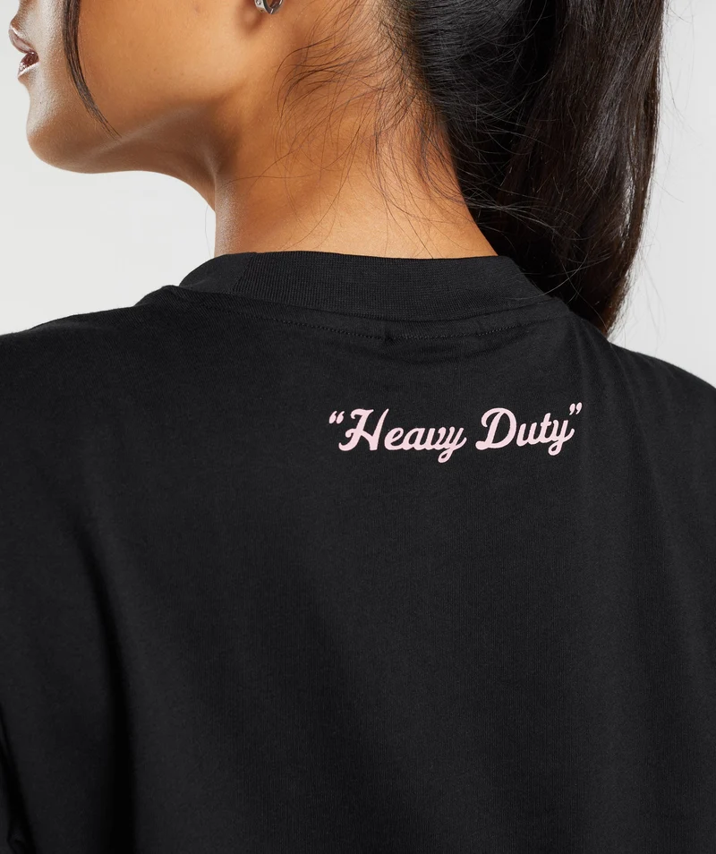 Gymshark Heavy Duty Oversized T-Shirt - Black