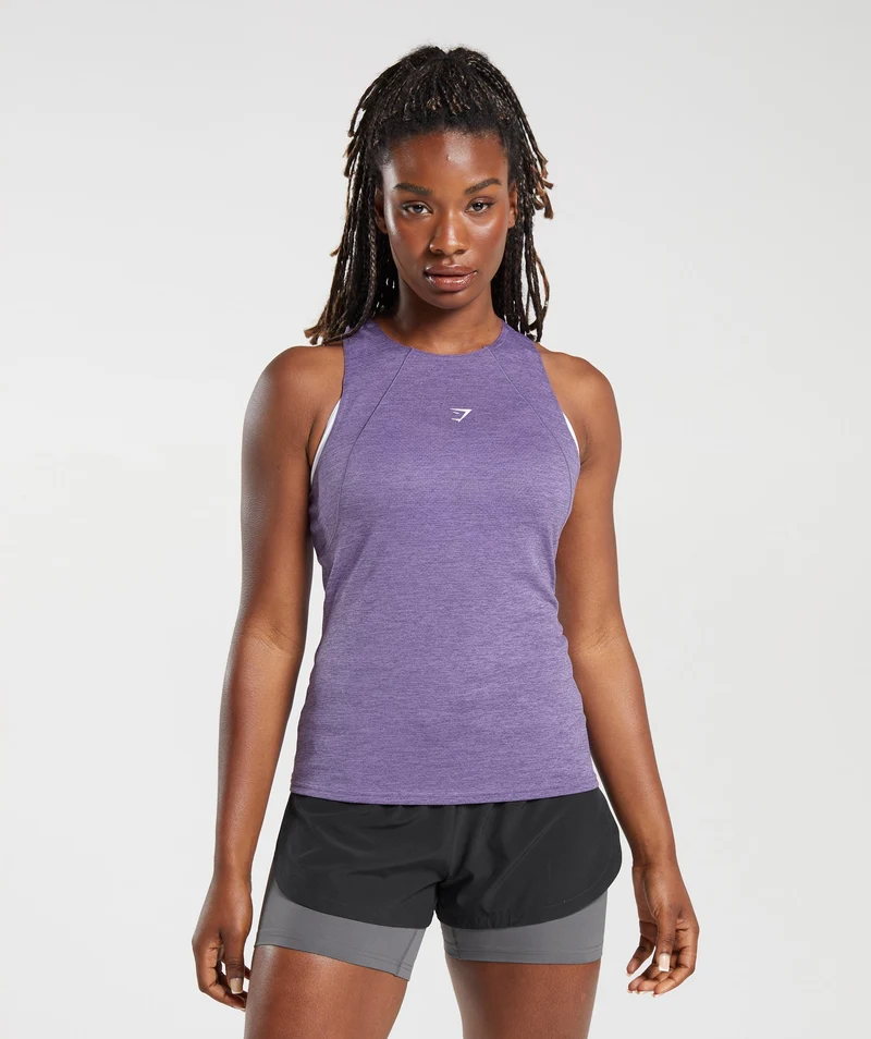 Gymshark Running Tank - Dewberry Purple/Grape Purple