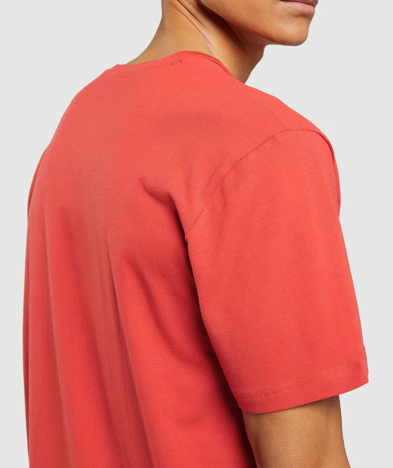 Gymshark Sharkhead Infill T-Shirt - Red