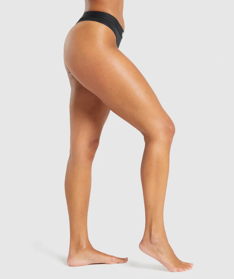 Gymshark Cotton Thong - Black