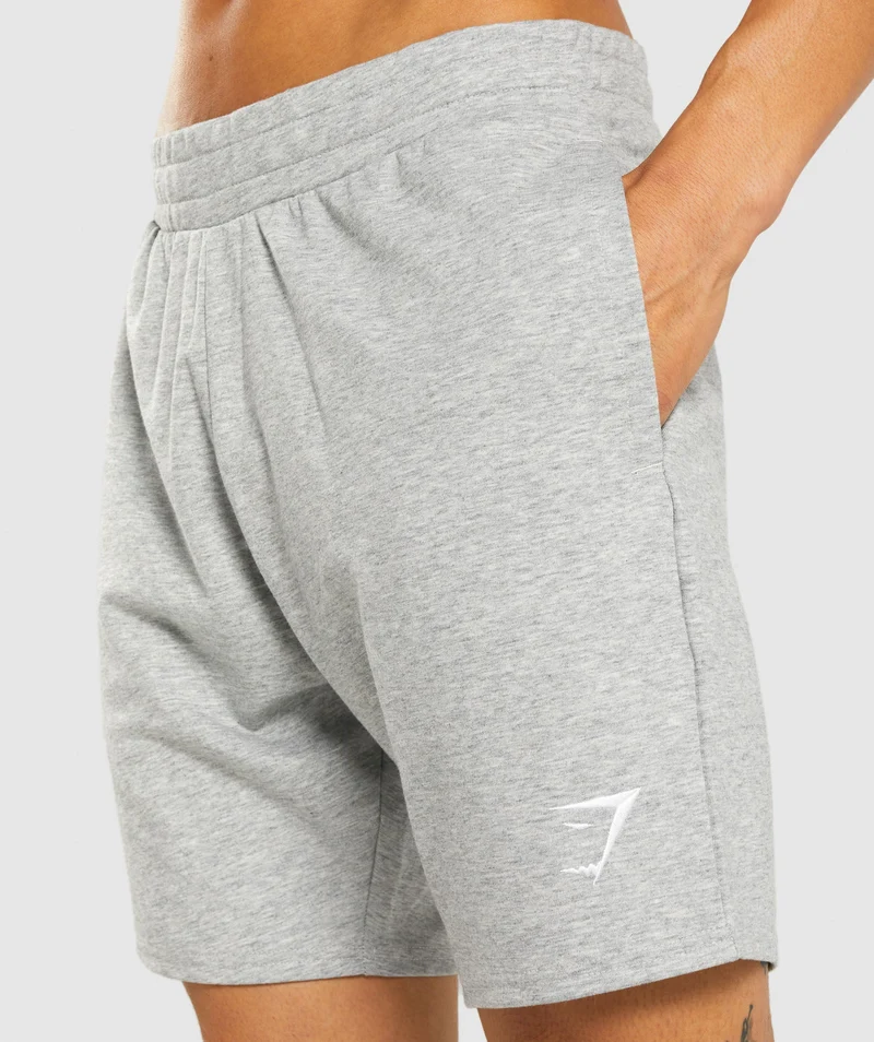 Gymshark Essential 7" Shorts - Light Grey Marl