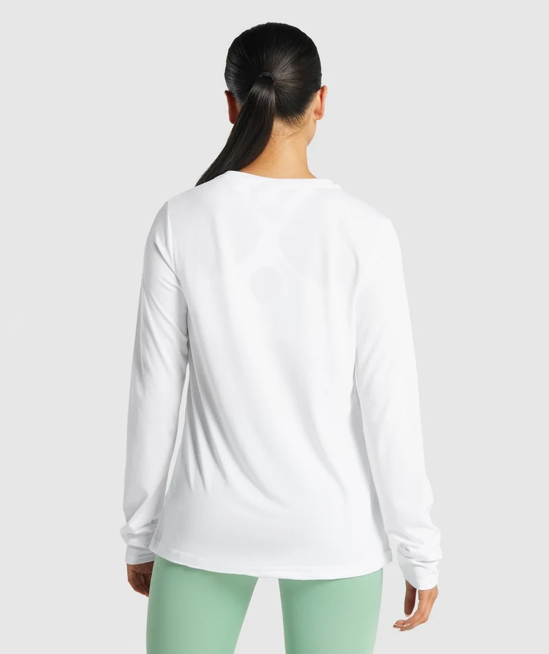 Gymshark Training Long Sleeve T-Shirt - White