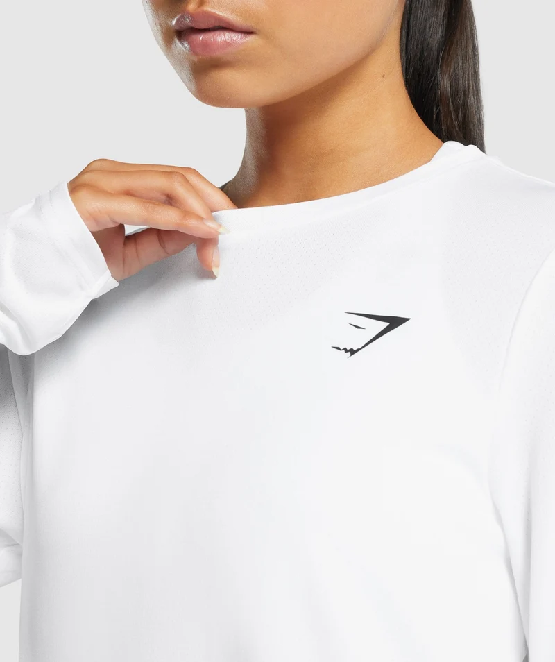 Gymshark Training Long Sleeve T-Shirt - White