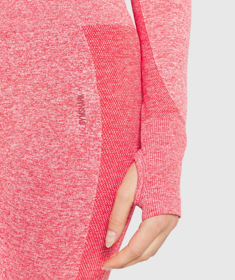 Gymshark Flex Cycling Shorts - Red Marl/Claret