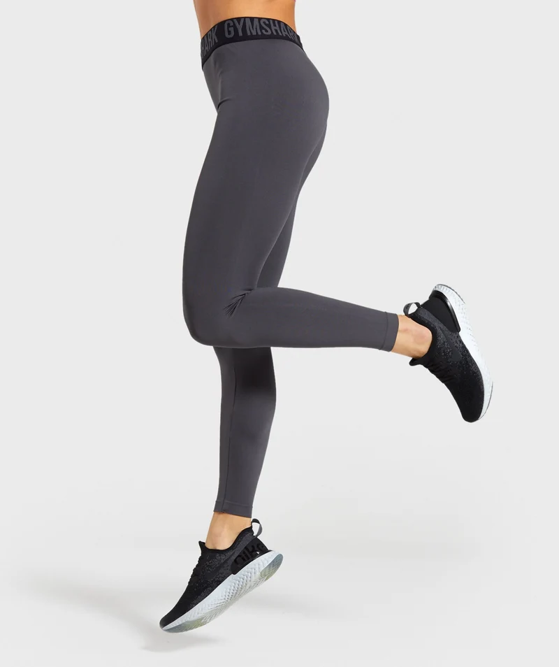 Gymshark Fit Seamless Leggings - Charcoal/Black