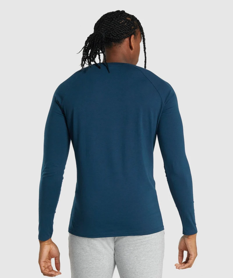 Gymshark Critical Long Sleeve T-Shirt - Navy