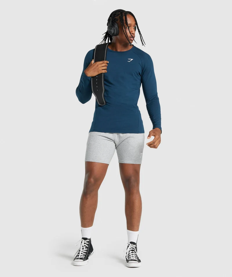 Gymshark Critical Long Sleeve T-Shirt - Navy