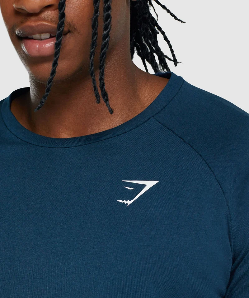 Gymshark Critical Long Sleeve T-Shirt - Navy