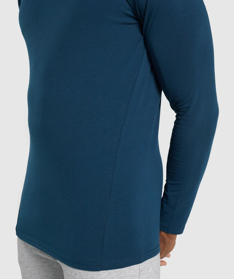 Gymshark Critical Long Sleeve T-Shirt - Navy