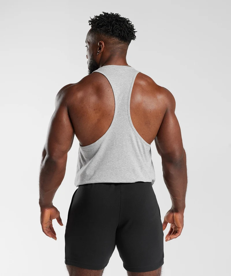 Gymshark Critical Stringer - Light Grey Core Marl