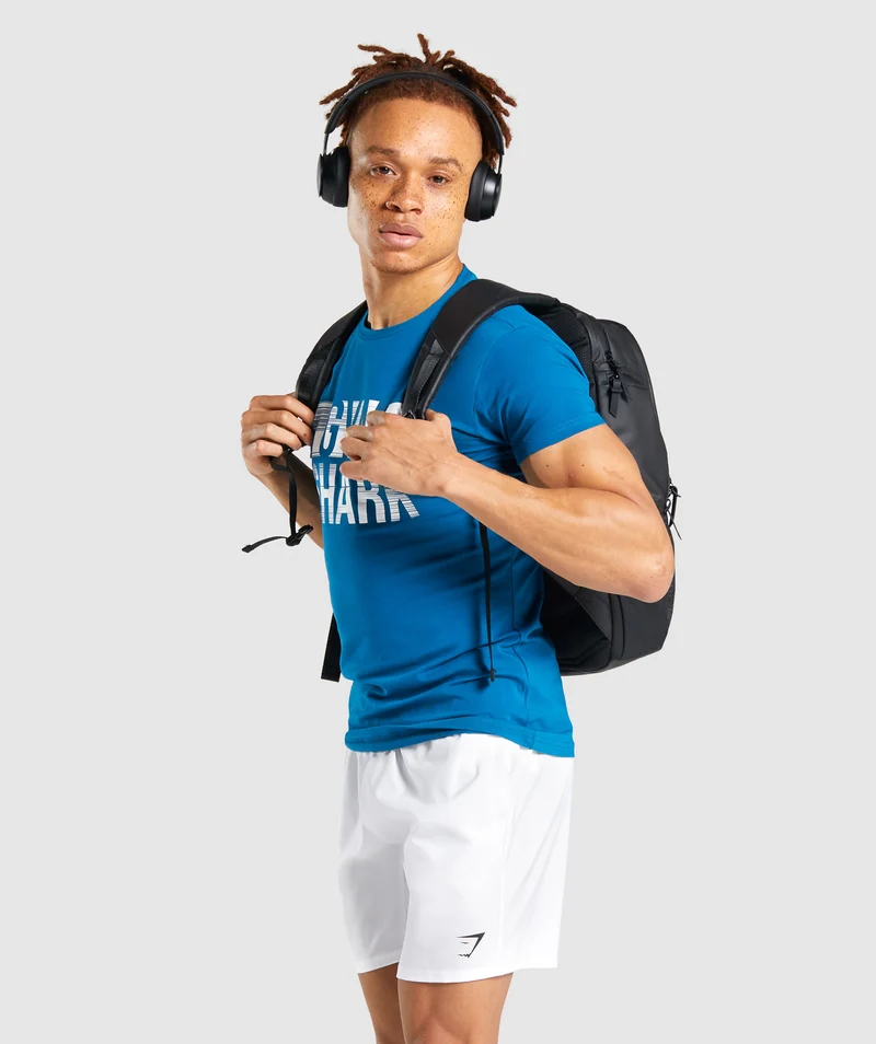 Gymshark Logo Strip T-Shirt - Teal