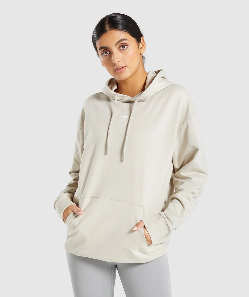 Gymshark Strobe Graphic Hoodie - Grey