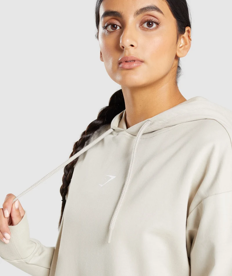 Gymshark Strobe Graphic Hoodie - Grey
