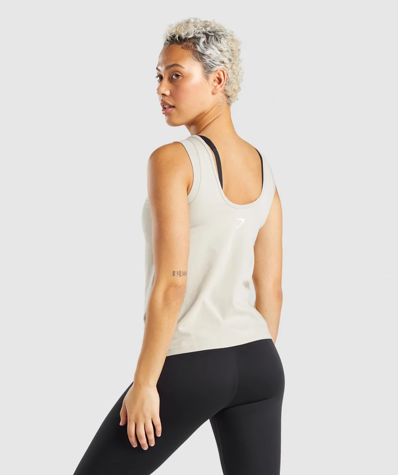 Gymshark Strobe Graphic Tank - Grey