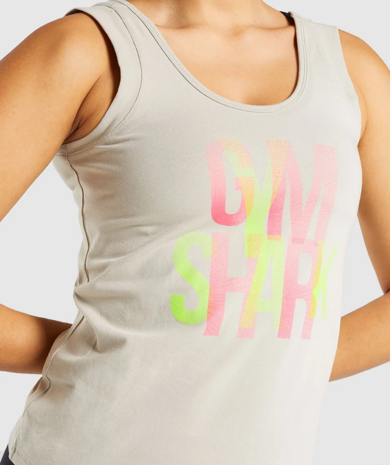 Gymshark Strobe Graphic Tank - Grey