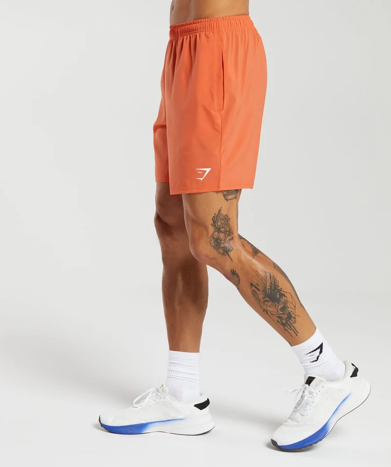 Gymshark Arrival 7" Shorts - Ignite Orange