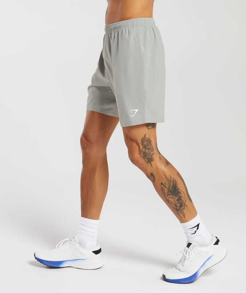 Gymshark Arrival 7" Shorts - Stone Grey
