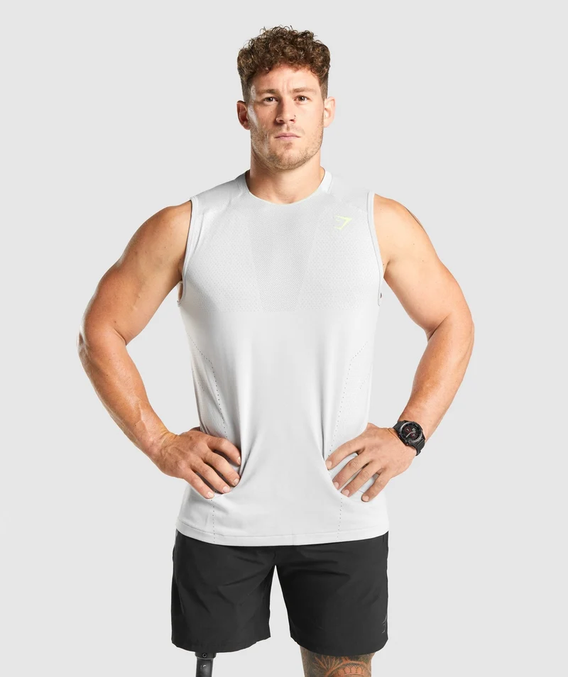 Gymshark Apex Tank - Light Grey