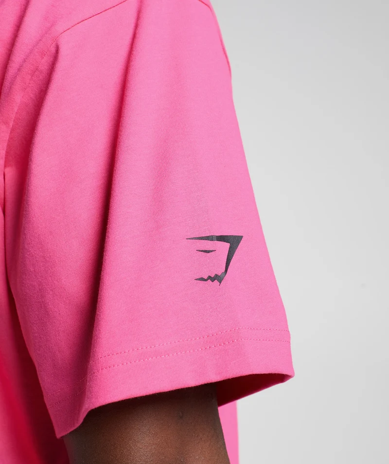 Gymshark Vibes T-Shirt - Bright Fuchsia