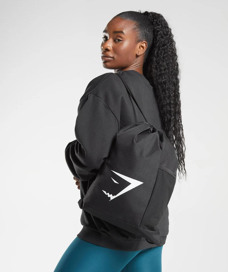 Gymshark Sharkhead Gymsack - Black