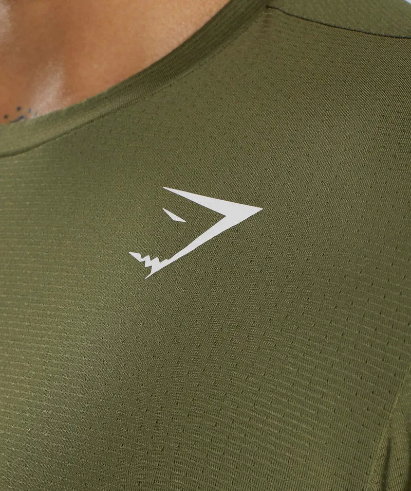 Gymshark Arrival Long Sleeve T-Shirt - Dark Green