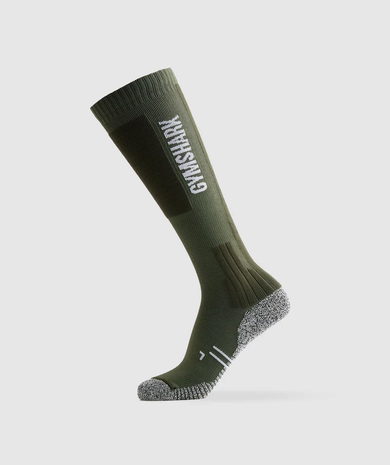 Gymshark Weightlifting Sock - Olive Green