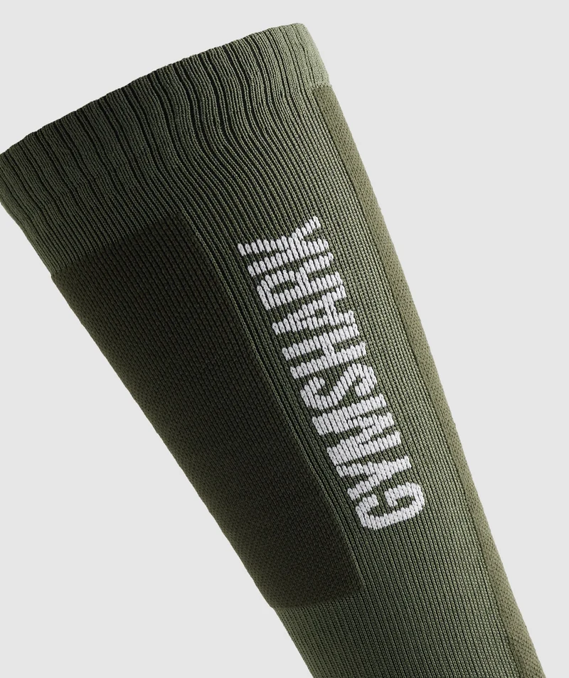 Gymshark Weightlifting Sock - Olive Green