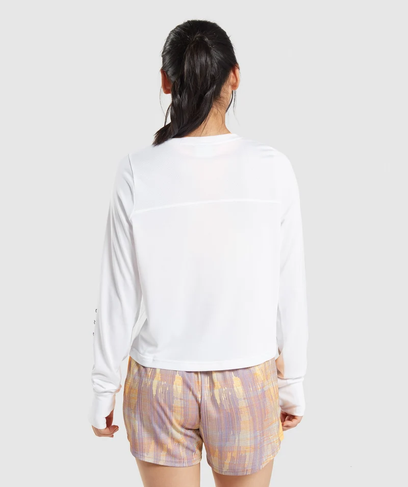 Gymshark Sport Loose Long Sleeve T-Shirt - White