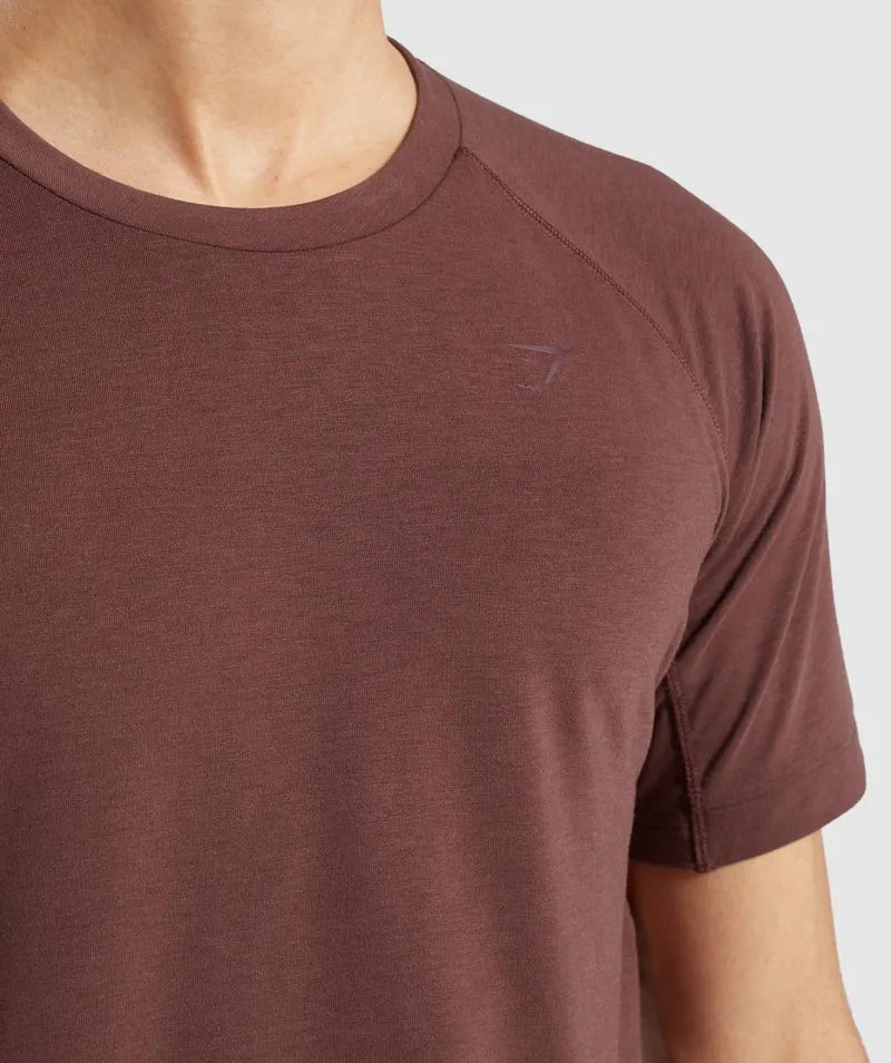 Gymshark Studio Amplify T-Shirt - Cherry Brown