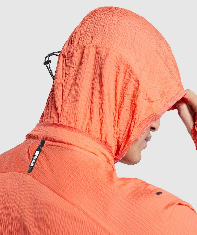 Gymshark Speed Evolve Windbreaker - Papaya Orange