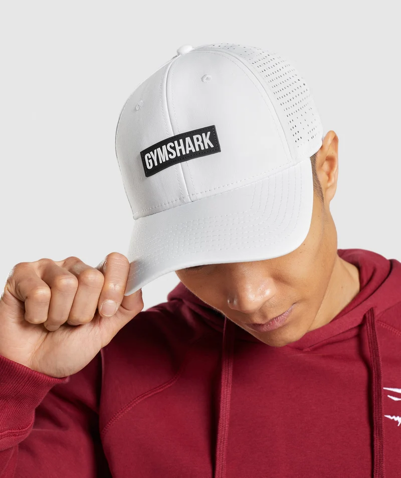 Gymshark Mesh Snapback - White