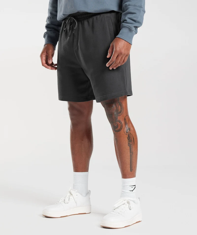 Gymshark Rest Day Essentials 7" Shorts - Onyx Grey