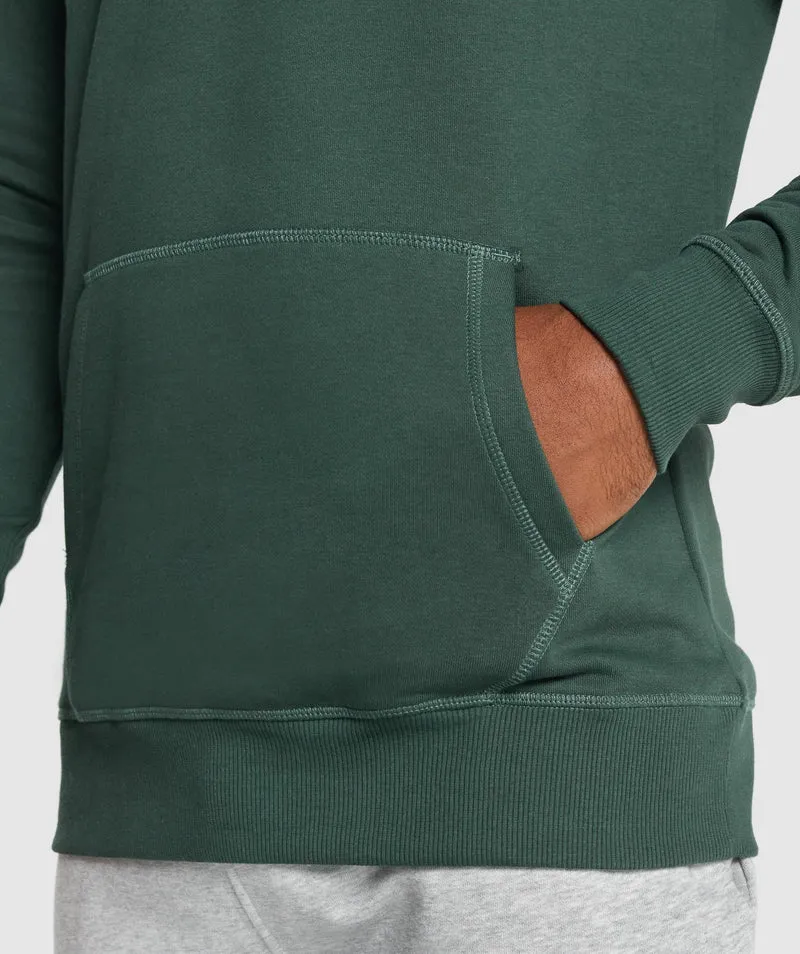 Gymshark Crest Hoodie - Dark Green