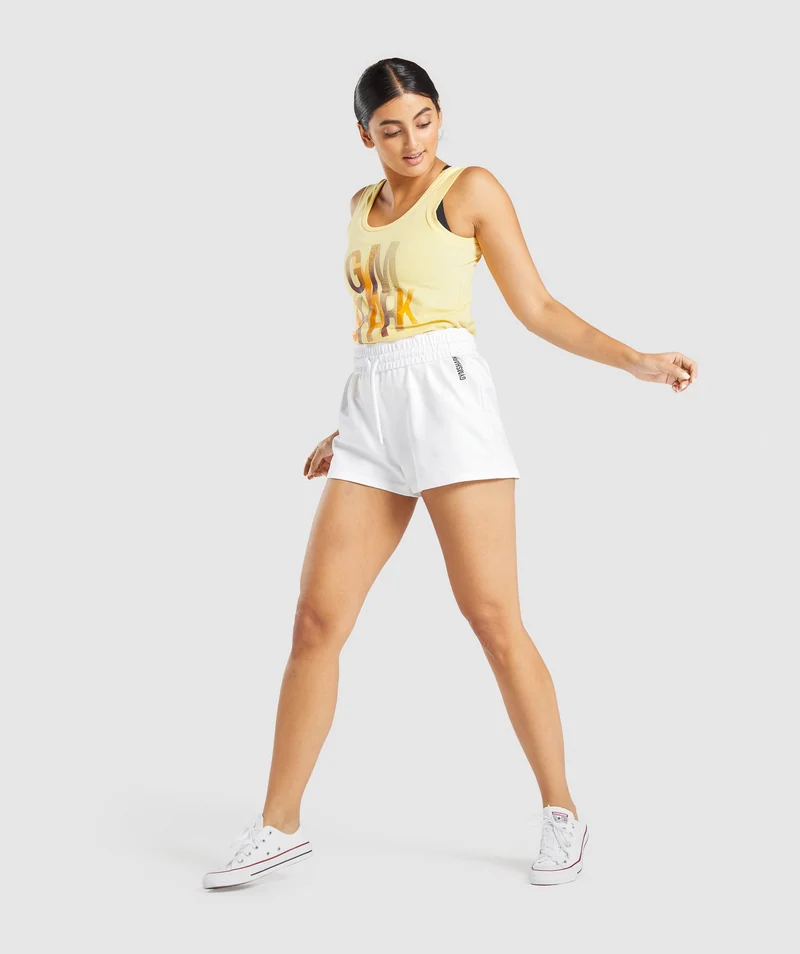 Gymshark Strobe Graphic Tank - Light Yellow