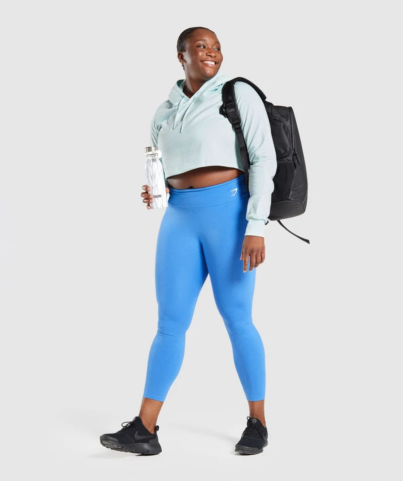 Gymshark Training Cropped Hoodie - Light Green