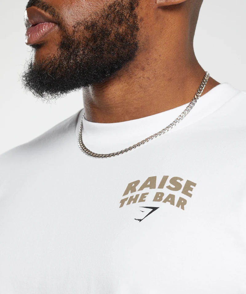 Gymshark Raise the Bar T-Shirt - White
