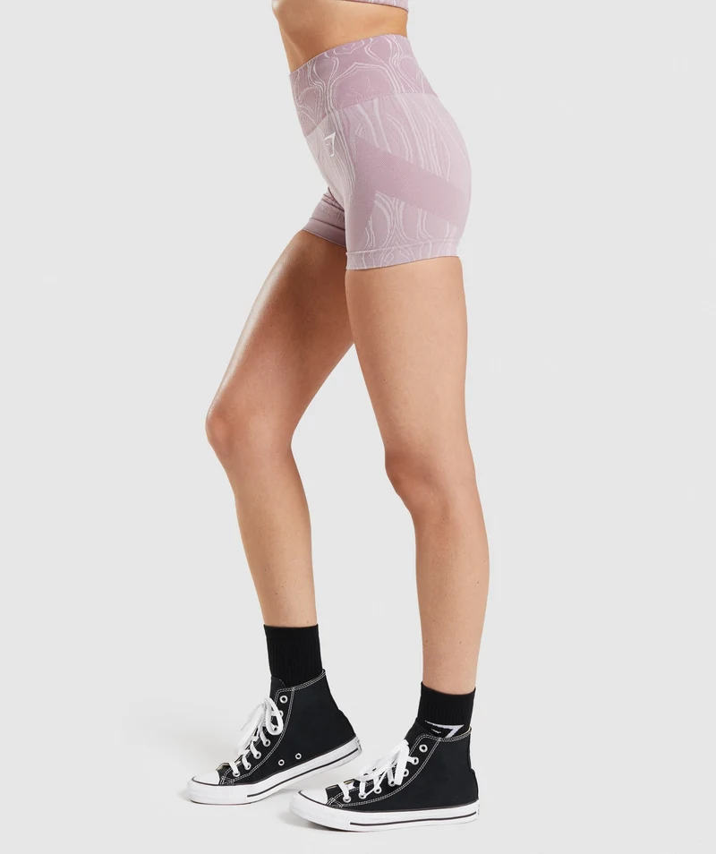 Gymshark Mercury Seamless Shorts - Light Purple