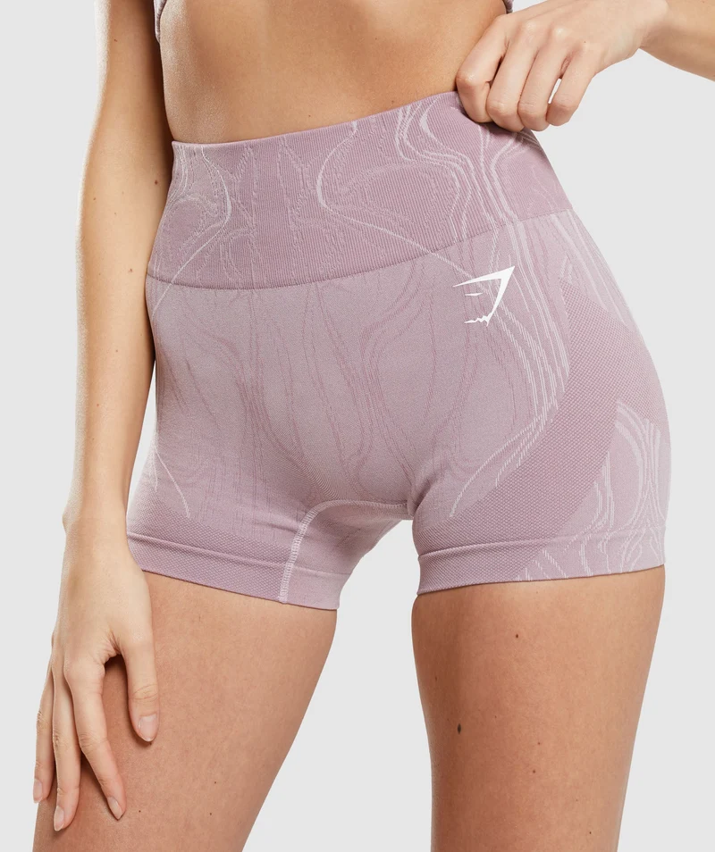 Gymshark Mercury Seamless Shorts - Light Purple