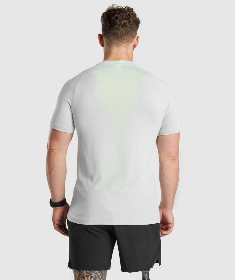 Gymshark Apex Contrast Seamless T-shirt - Light Grey