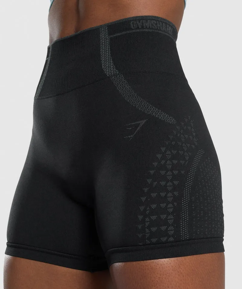 Gymshark Apex Seamless Shorts - Black/Grey