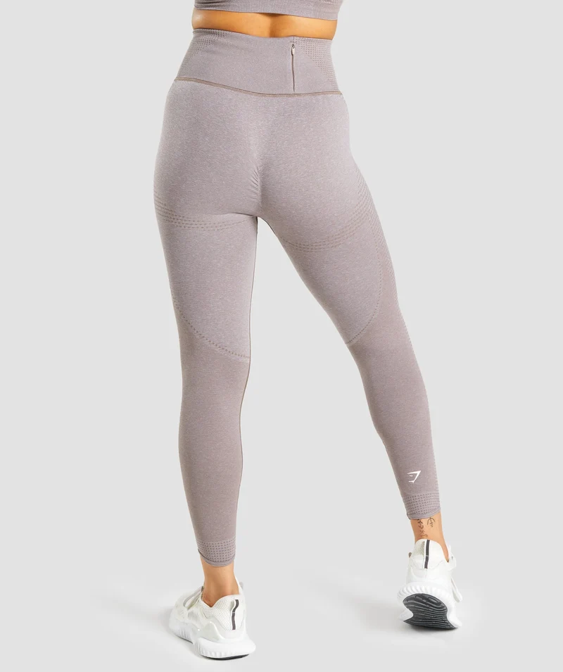 DNU - Gymshark Vital Rise Seamless Leggings - Taupe Marl