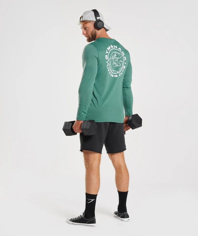 Gymshark Legacy Long Sleeve T-Shirt - Hoya Green