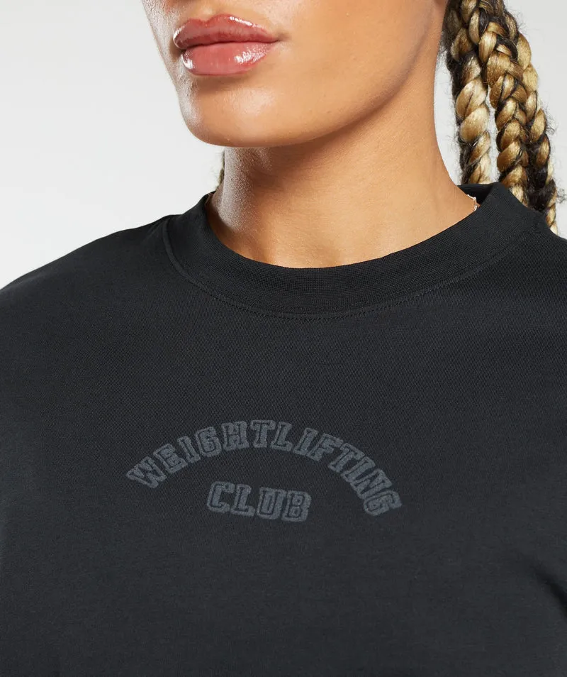 Gymshark Weightlifting Oversized T-Shirt - Black