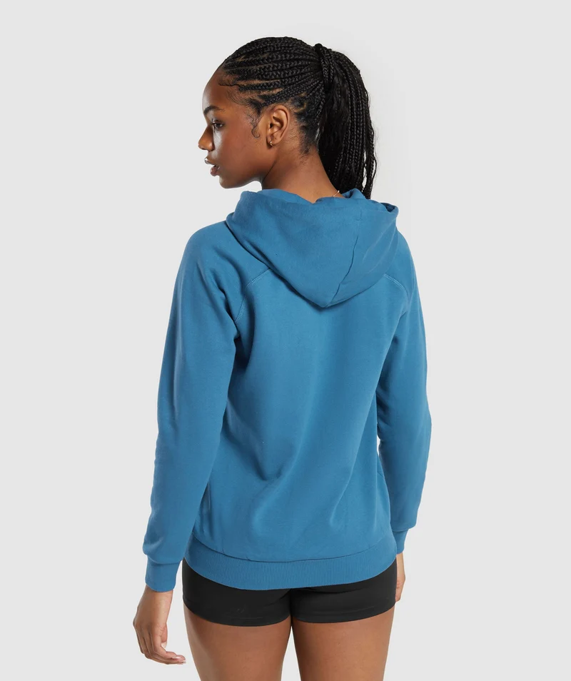 Gymshark Training Fleece Zip Hoodie - Utility Blue