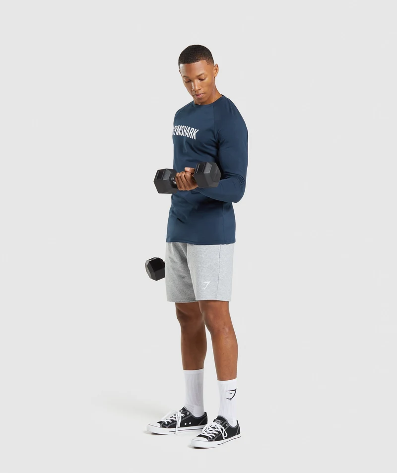 Gymshark Apollo Long Sleeve T-Shirt - Navy