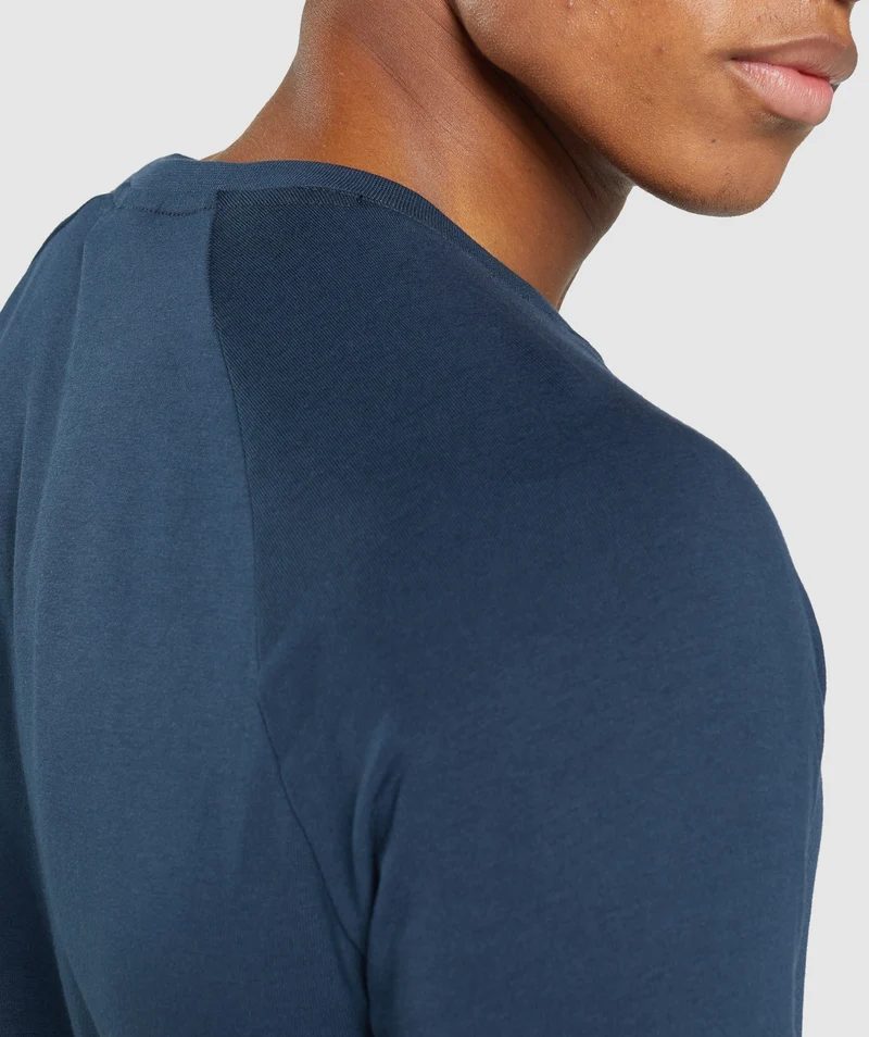 Gymshark Apollo Long Sleeve T-Shirt - Navy