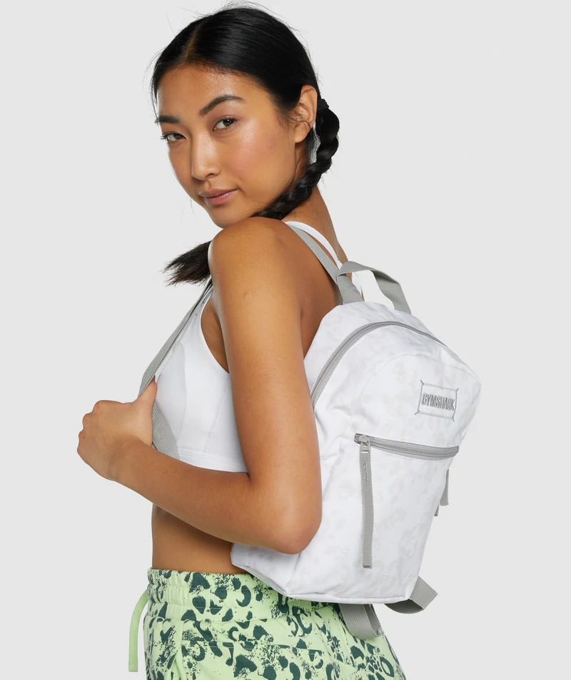 Gymshark Adapt Animal Mini Lifestyle Backpack- White/Cream