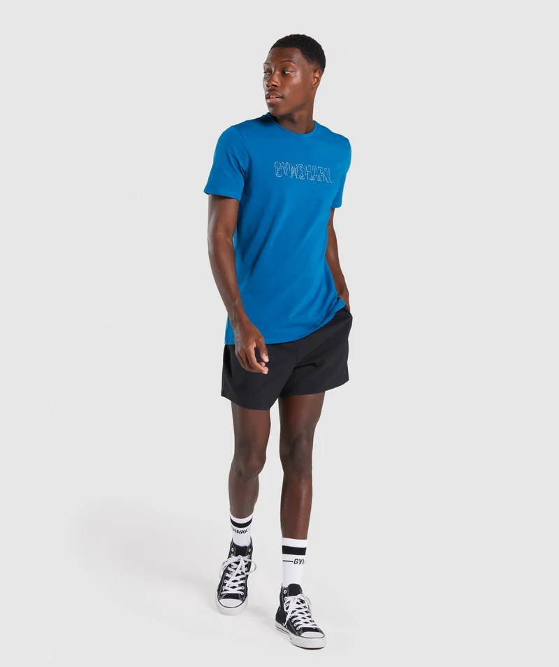 Gymshark Outline T-shirt- Teal