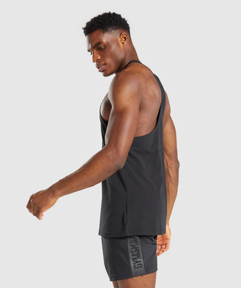 Gymshark Outline Stringer - Black
